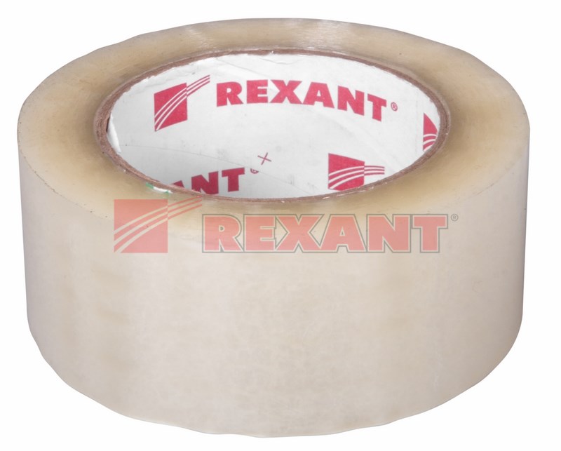 Скотч упаковочный 48мм х 50мкм, прозрачный, рулон 150м REXANT